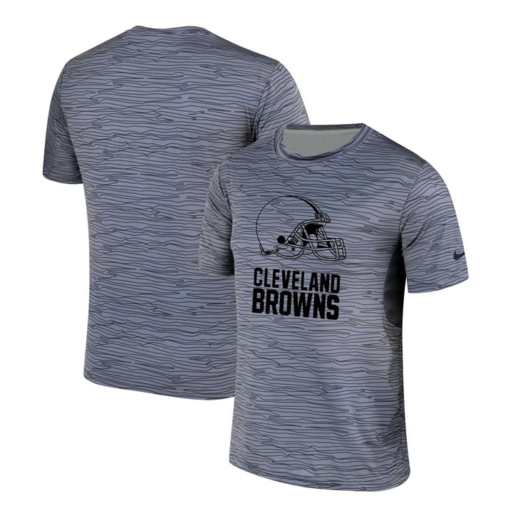 Cleveland Browns Nike Gray Black Striped Logo Performance T-Shirt,We sell and wholesale Cleveland Browns Nike Gray Black Striped Logo Performance T-Shirt on line form chian!